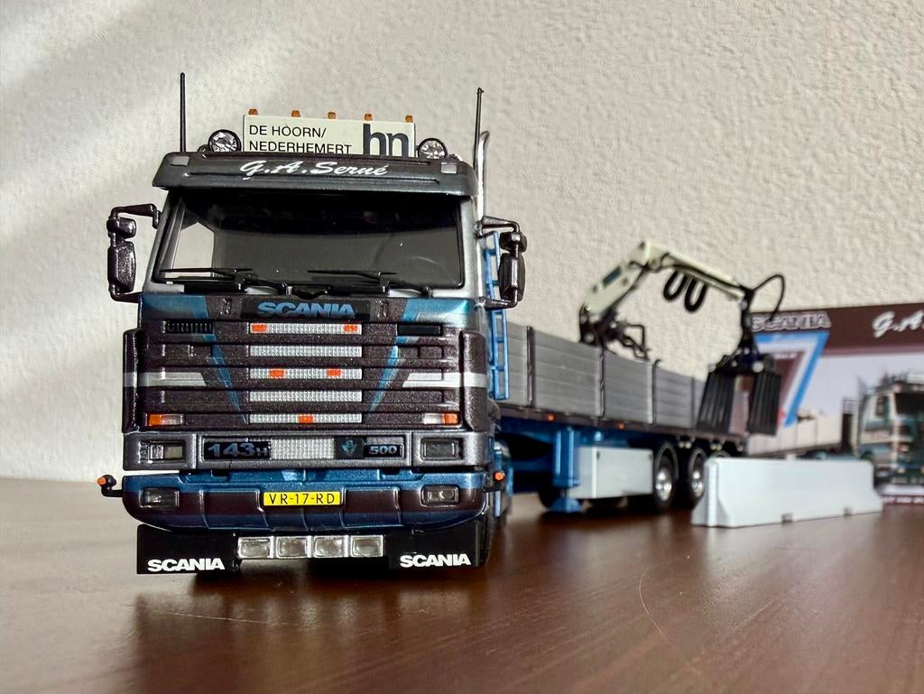 Tekno:G.A.(Gerard) Serné-Scania 143 Streamline stenentrailer, Ophalen of Verzenden, Nieuw, Bus of Vrachtwagen, Tekno