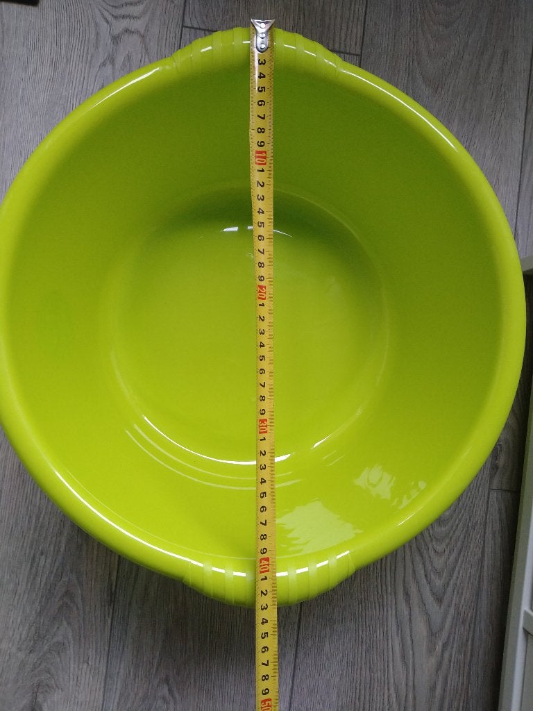 Afwasbak, afwasteil, beslagkom 15 Liter, mengkom, badje, Kunststof, Nieuw, Ophalen of Verzenden, Groen