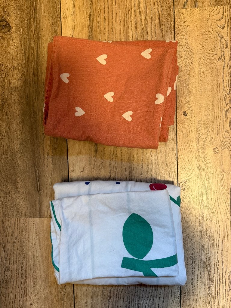 2 Katoenen Dekbedovertrekken 120-150 cm, Gebruikt, Dekbedovertrek, Hema, Kinderbed