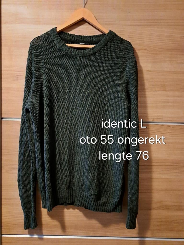 Identic truien groen en zwart maat L, Maat 52/54 (L), Zwart, Ophalen of Verzenden, Zo goed als nieuw