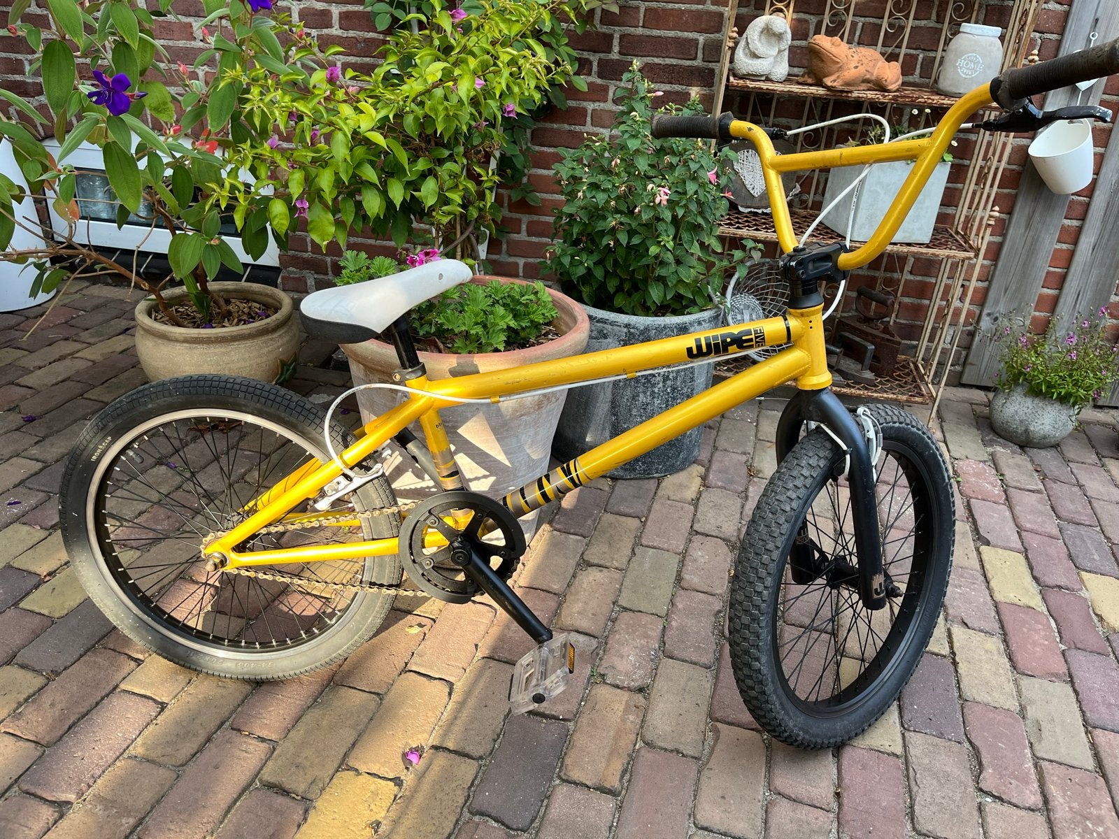 B'Twin Wipe BMX - 20 inch wielen met handremmen, Ophalen, Gebruikt, Velgrem, 20 tot 24 inch