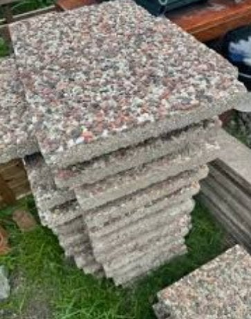 Gratis afhalen Grindtegels 40x60 cm, Ophalen of Verzenden, Gebruikt, Beton, Terrastegels