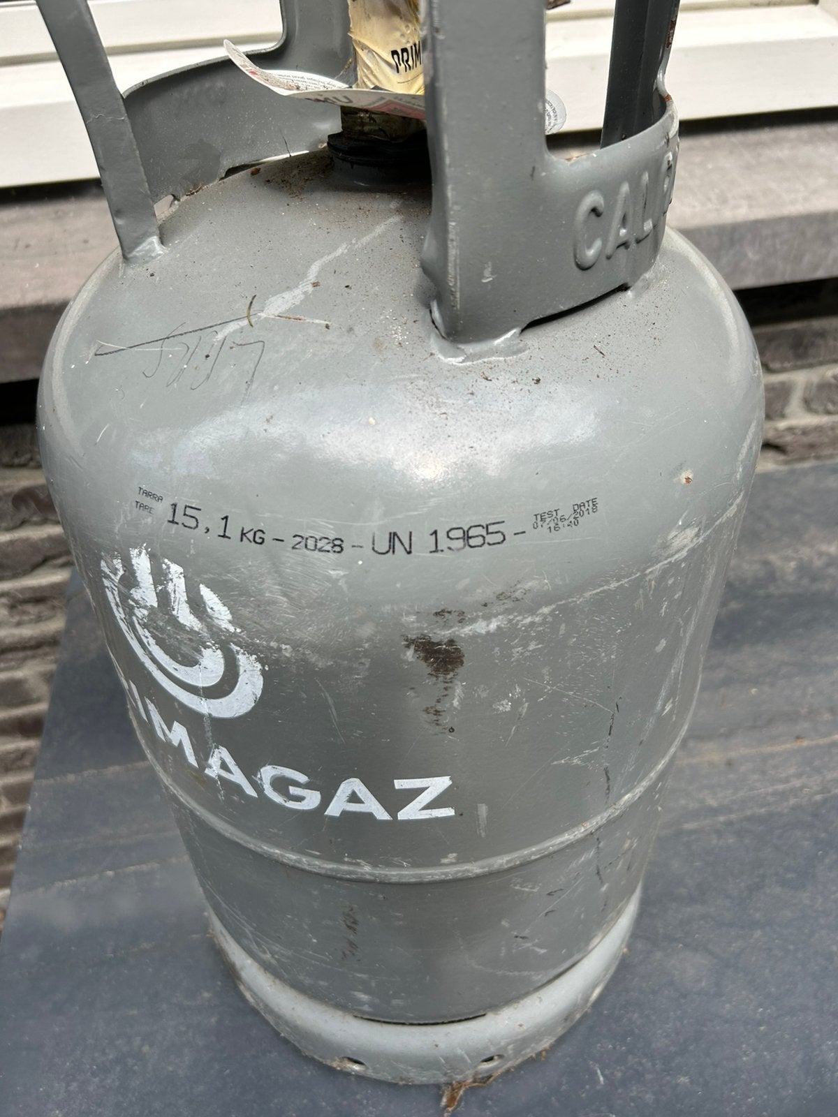 Volle propaan Primagaz gasfles met zegel 15 kg., Ophalen, Nieuw