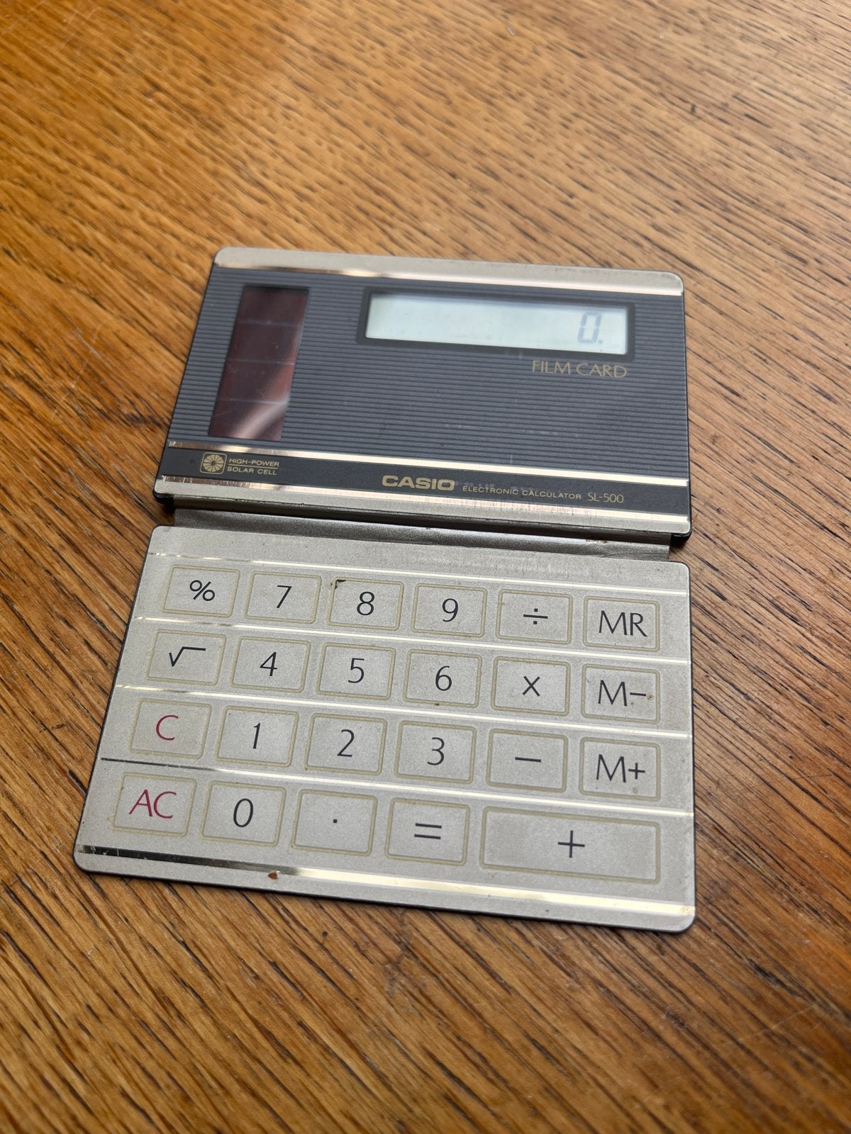 Casio SL-500GD Film Card uit 1985, Ophalen of Verzenden