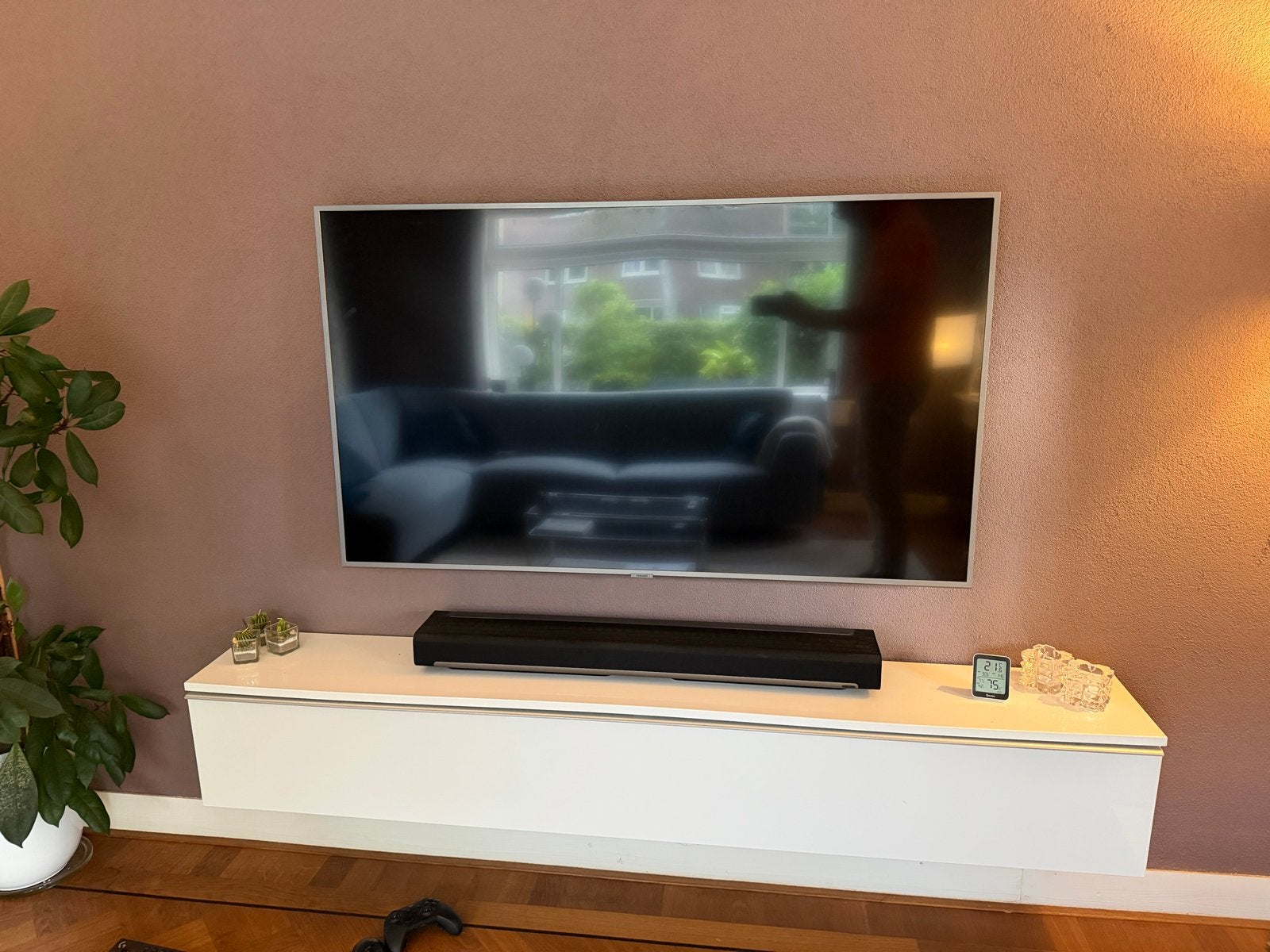 Samsung QLED 55 inch tv - (defect: boot-loop), Ophalen, QLED, Samsung, 4k (UHD)