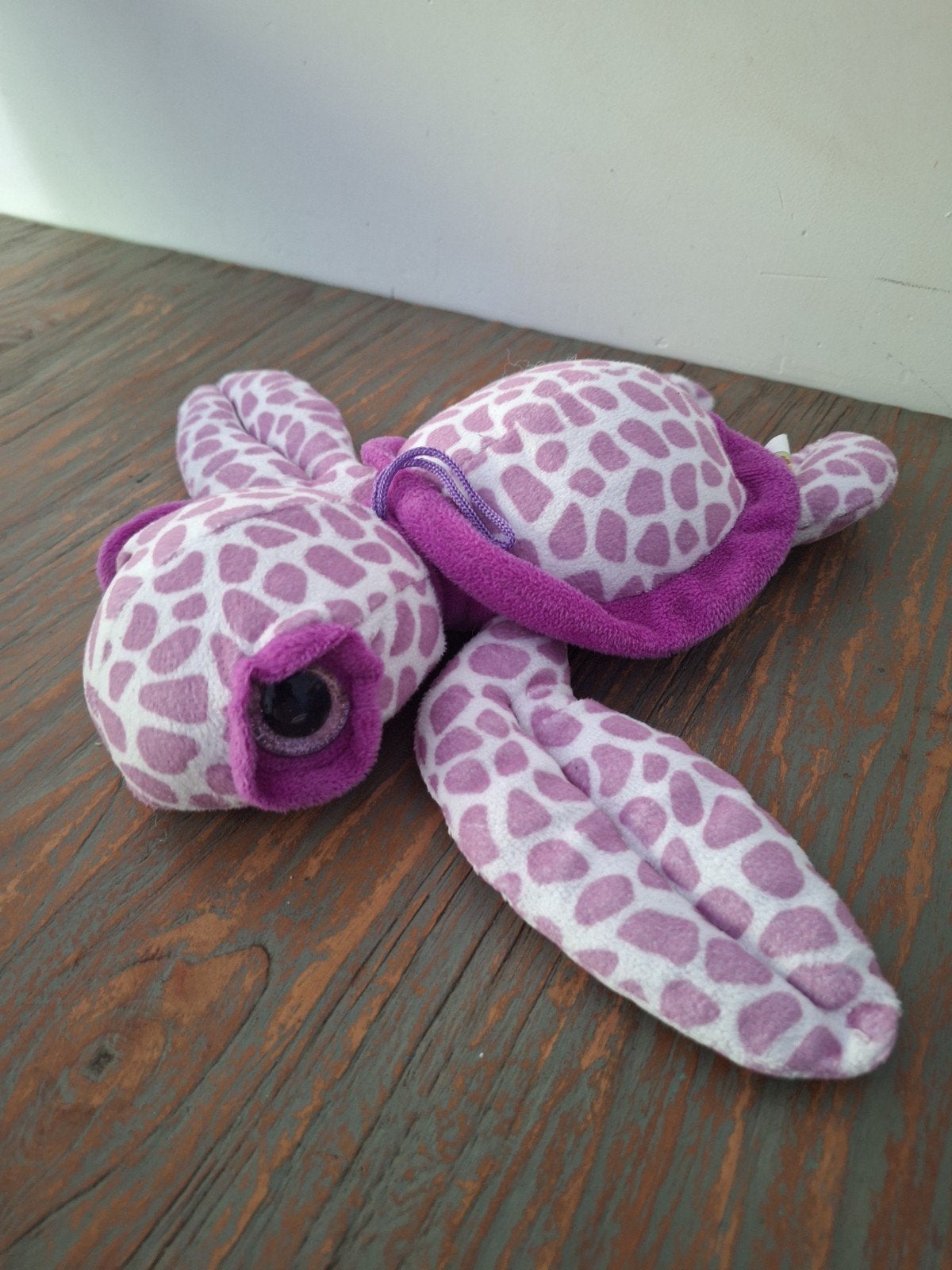 Knuffel schildpad 27 cm, Paars, Overige merken, Overige typen, Zo goed als nieuw