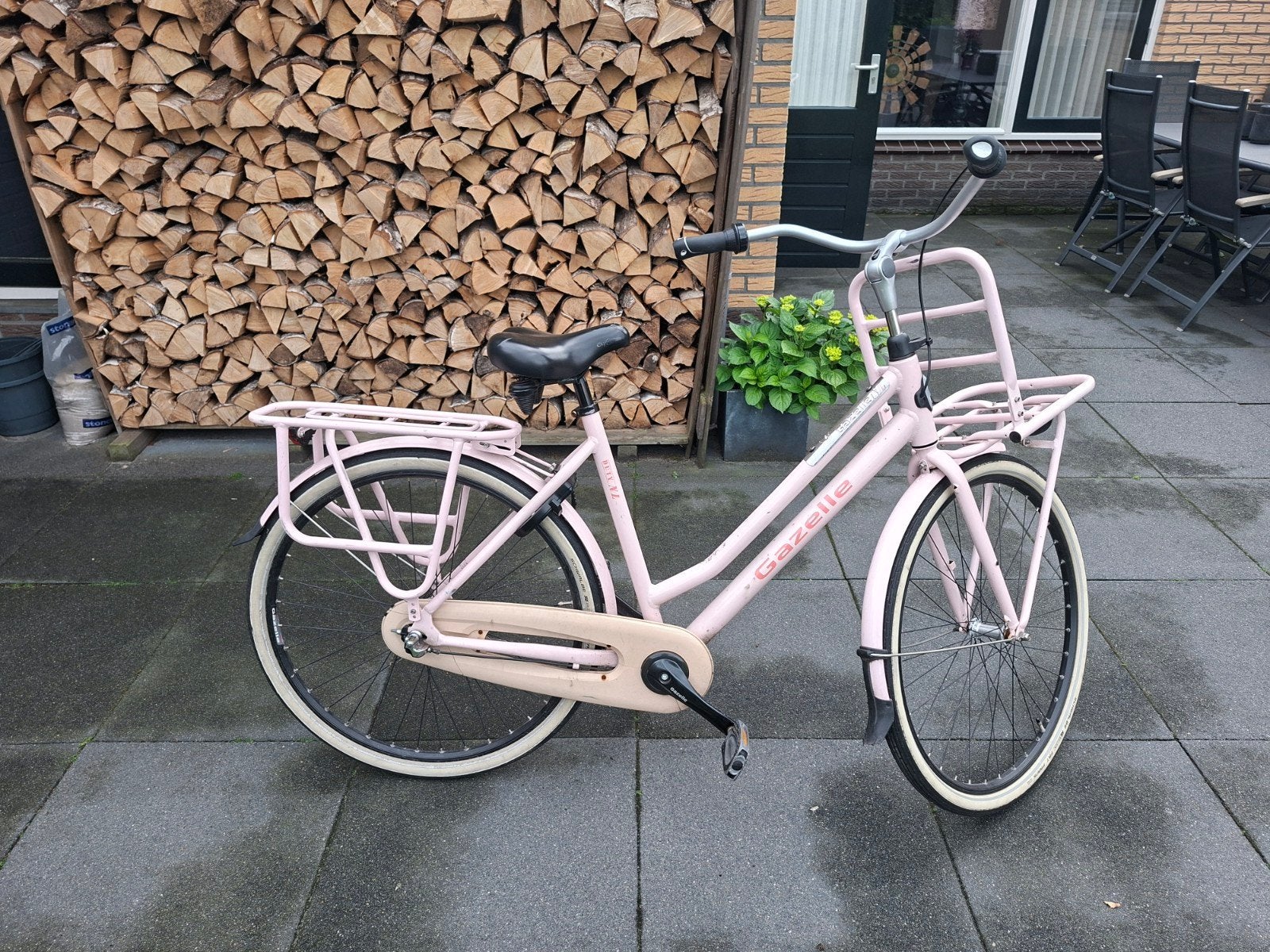 Roze Gazelle Vl Transportfiets - Zo goed als nieuw, Fietsen en Brommers, Terugtraprem, Versnellingen, Ophalen of Verzenden, Zo goed als nieuw