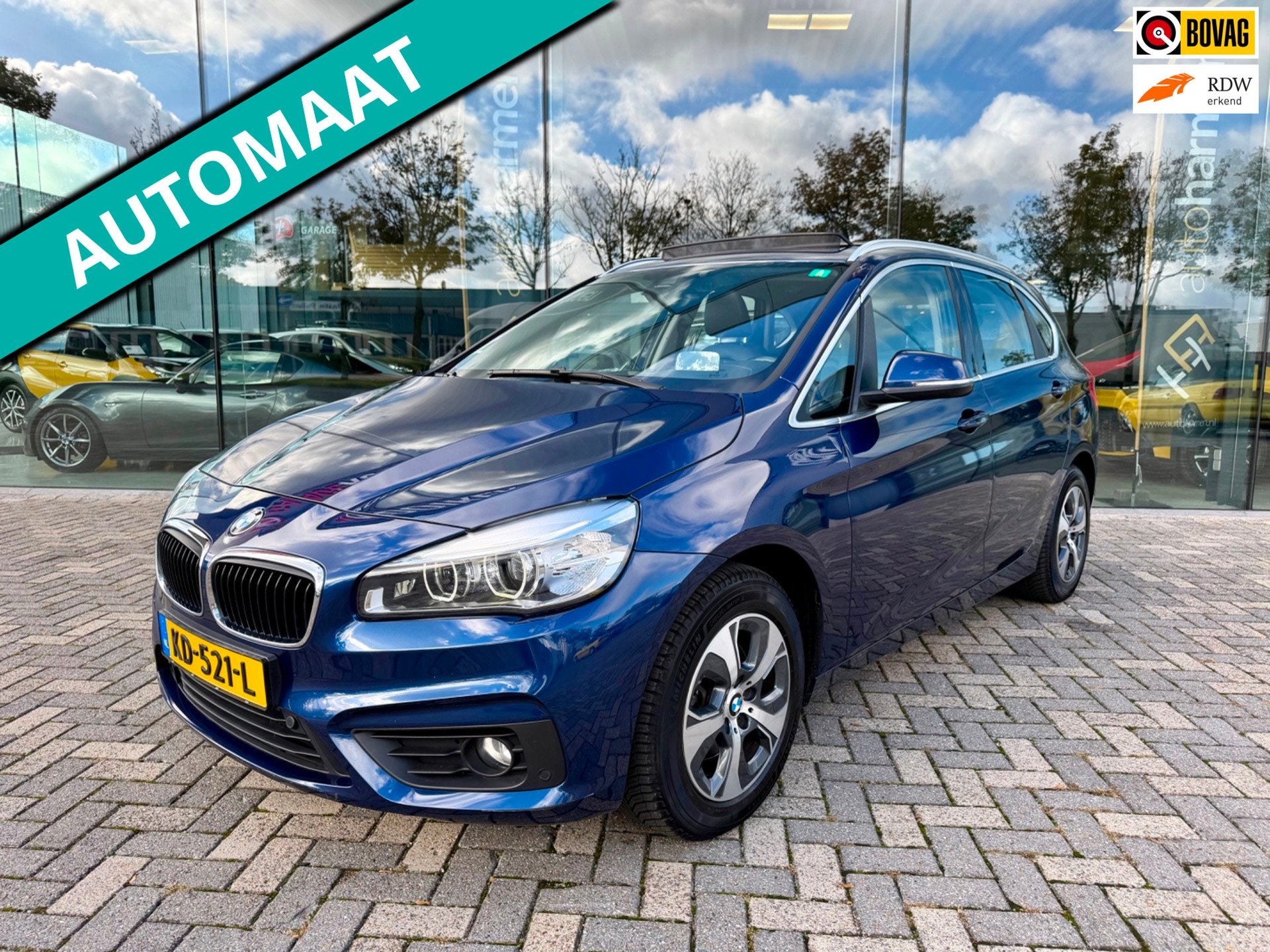 BMW 2-serie Active Tourer 218i Centennial High Executive, NA, Auto's, 136 pk, Gebruikt, Blauw, Bedrijf