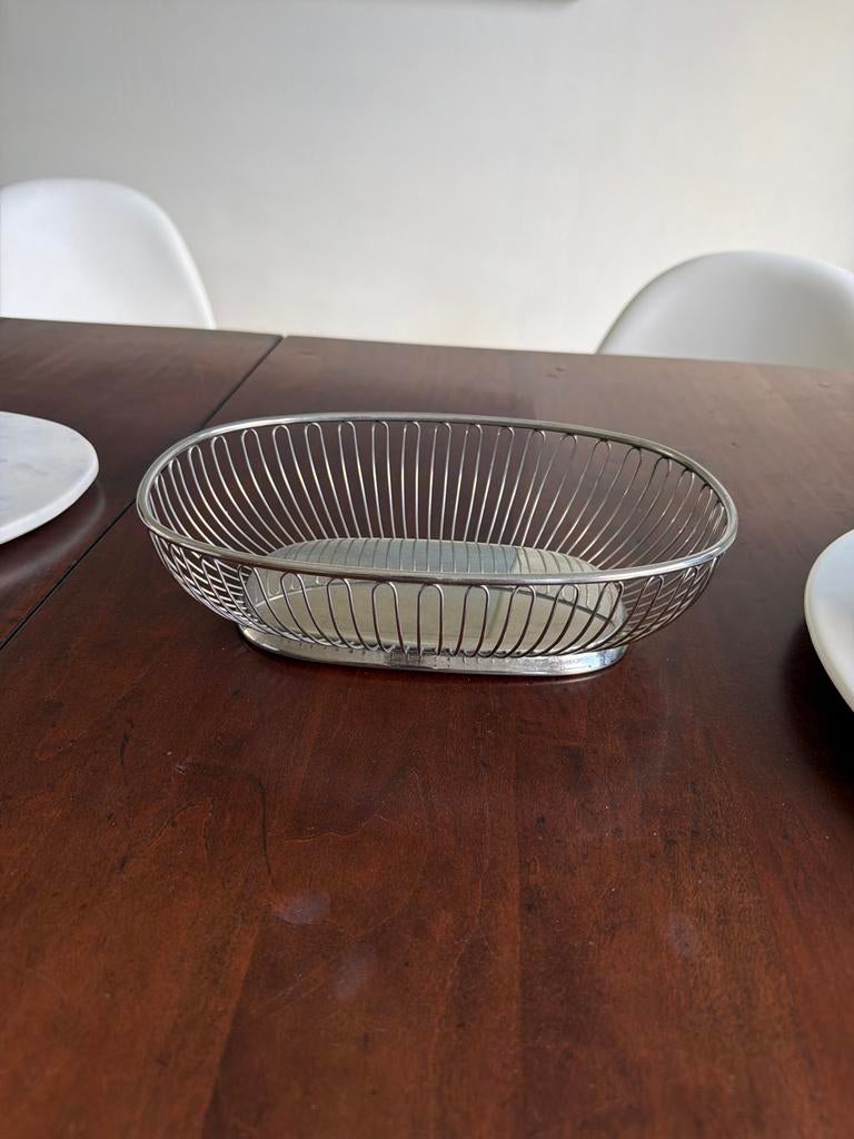 Alessi Alfra Broodmandje - RVS Design, Huis en Inrichting, Keuken | Keukenbenodigdheden, Zilver, Ophalen of Verzenden, Overige typen
