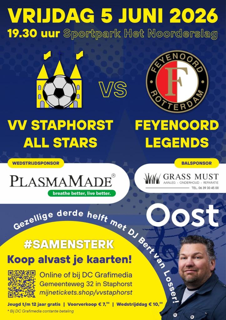 Tickets Feyenoord Legends., Twee personen, Juni