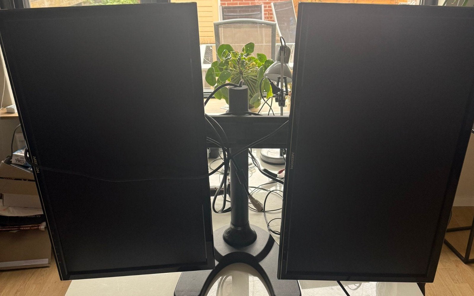 dual monitor, Computers en Software, Monitoren, Ophalen, IPS, In hoogte verstelbaar, HDMI