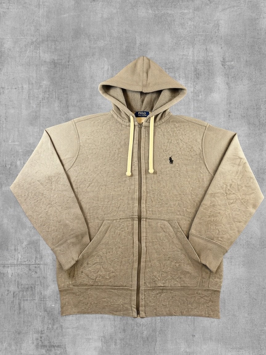 Polo Ralph Lauren hoodie met rits grijs heren maat S katoen, Kleding | Heren, Verzenden, Zo goed als nieuw, Maat 46 (S) of kleiner