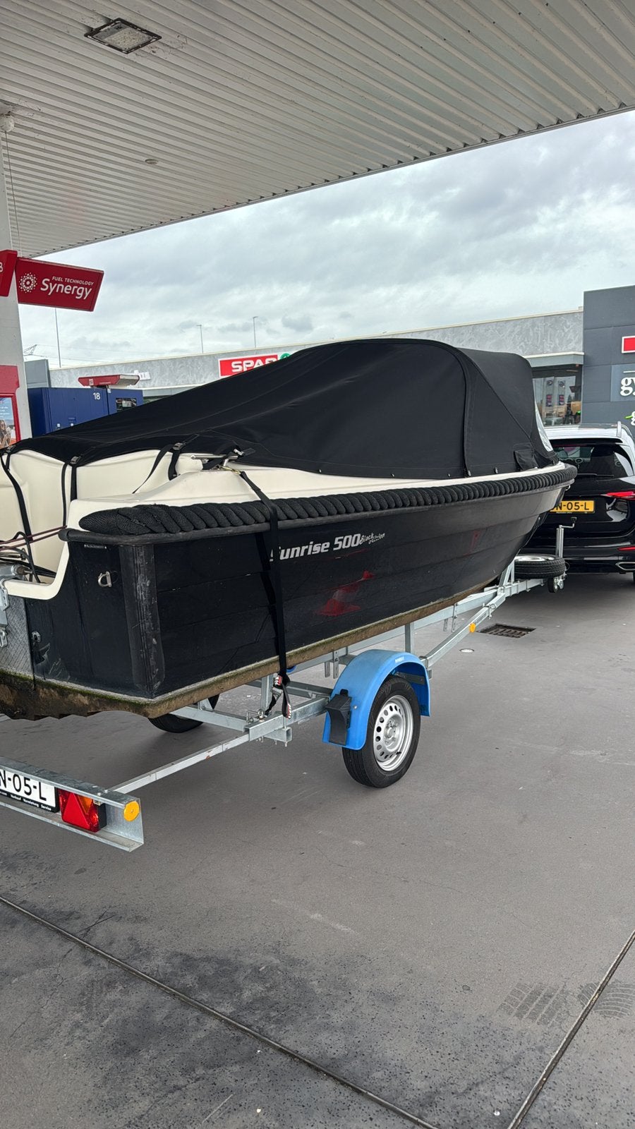 Sunrise 500 black edision honda 10 pk 4 tackt, Ophalen, Zo goed als nieuw, Motor en Techniek, Motorboot
