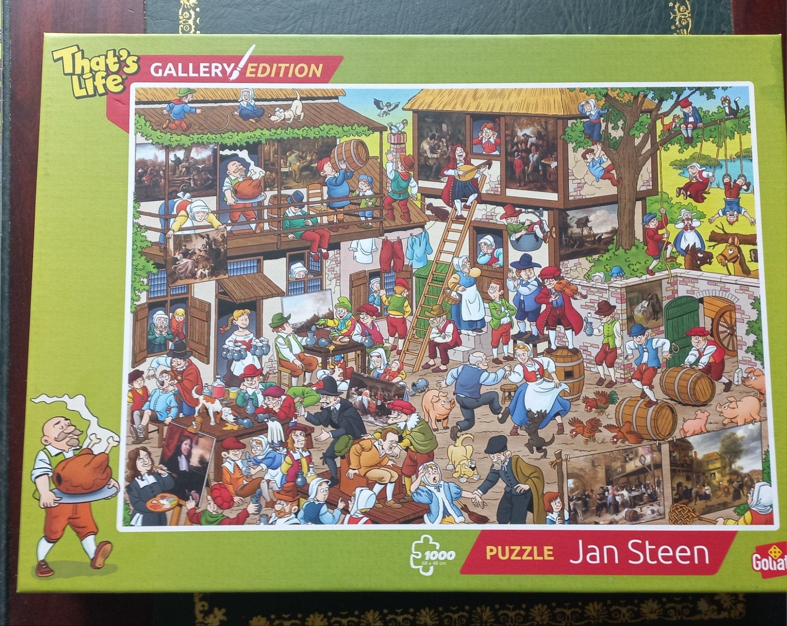 Gallery Edition Goliath Puzzel Jan Steen - 1000 stukjes, Ophalen of Verzenden, 500 t/m 1500 stukjes, Zo goed als nieuw, Legpuzzel