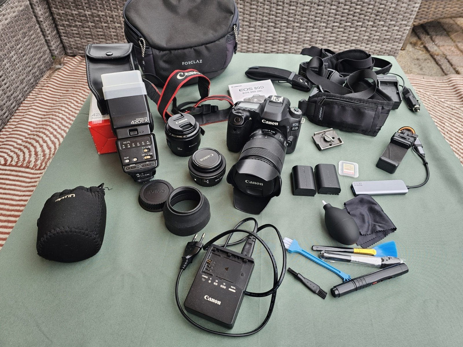 Complete Canon EOS 80D Topset Incl. 3 Lenzen en veel extra's, Audio, Tv en Foto, Fotografie | Professionele apparatuur, Canon