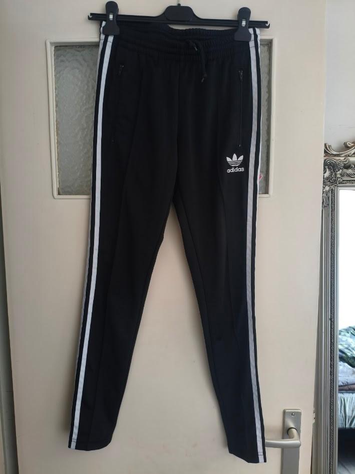 Adidas dames slimfit trainingsbroek met ritjes onderzijde, Adidas, Zwart, Overige typen, Ophalen of Verzenden