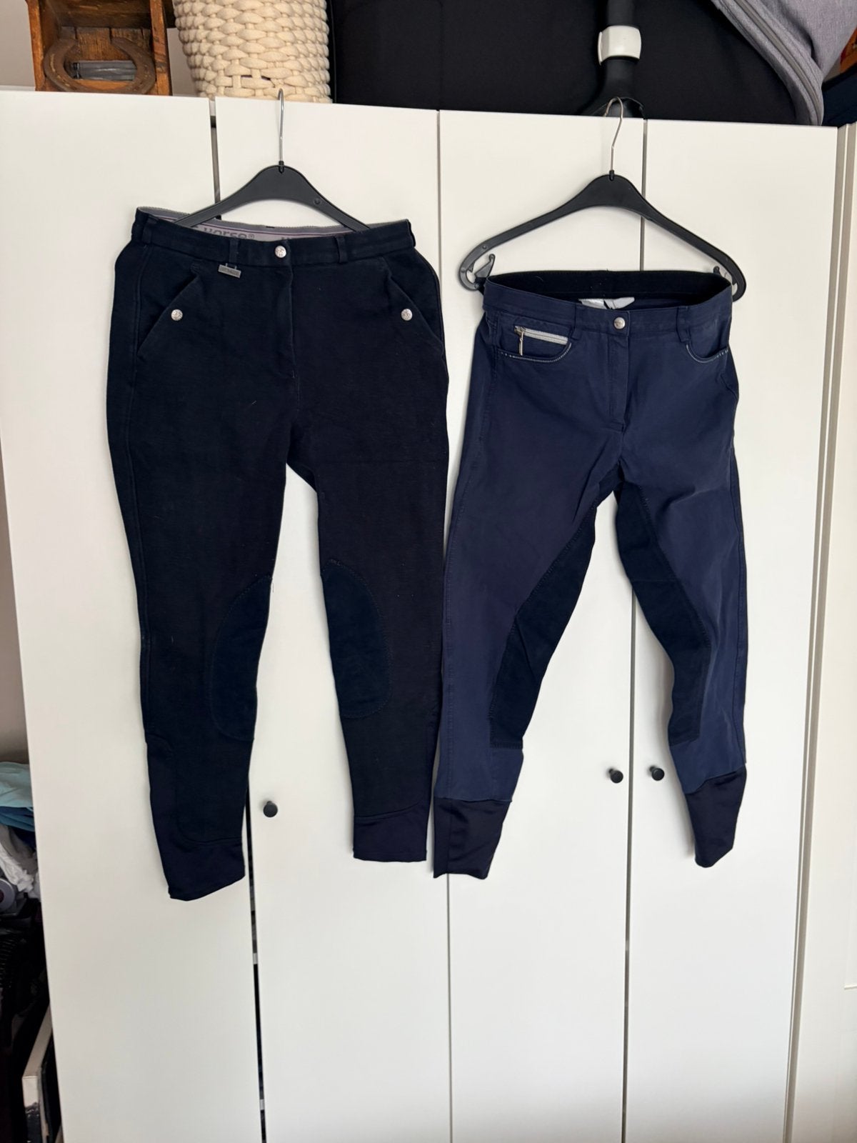 2 rijbroeken maat 42, leren kniestukken, Dieren en Toebehoren, Paardrijkleding, Ophalen of Verzenden, Zo goed als nieuw, Dressuur