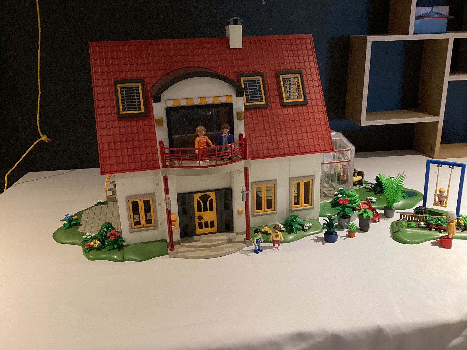 Playmobil prachtig woonhuis met balkon en tuinkamer compleet, Ophalen, Gebruikt, Gebouw, Complete set