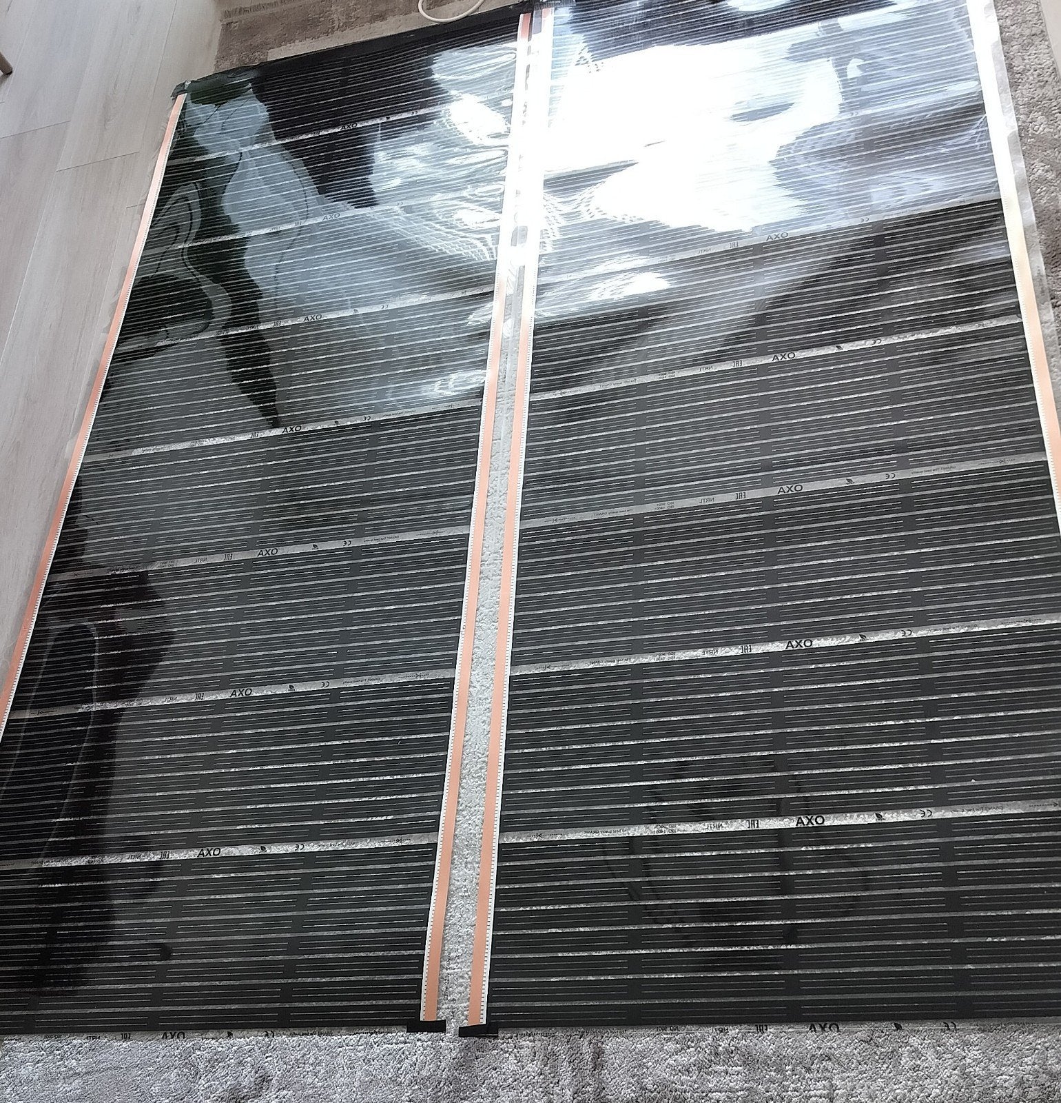 Foto 4 van NIEUW Infrarood vloerverwarming folie (160x200 cm) - Incl. d