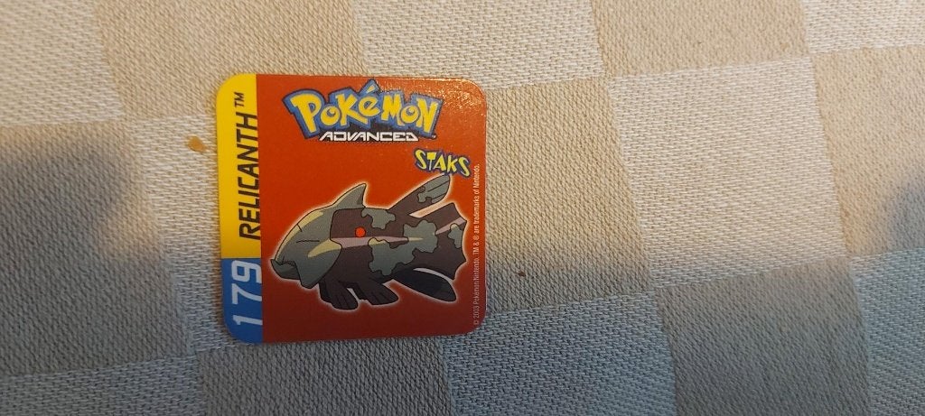magneet speelgoed pokemon panini staks Relicanth, Ophalen of Verzenden, Nieuw, Overige merken