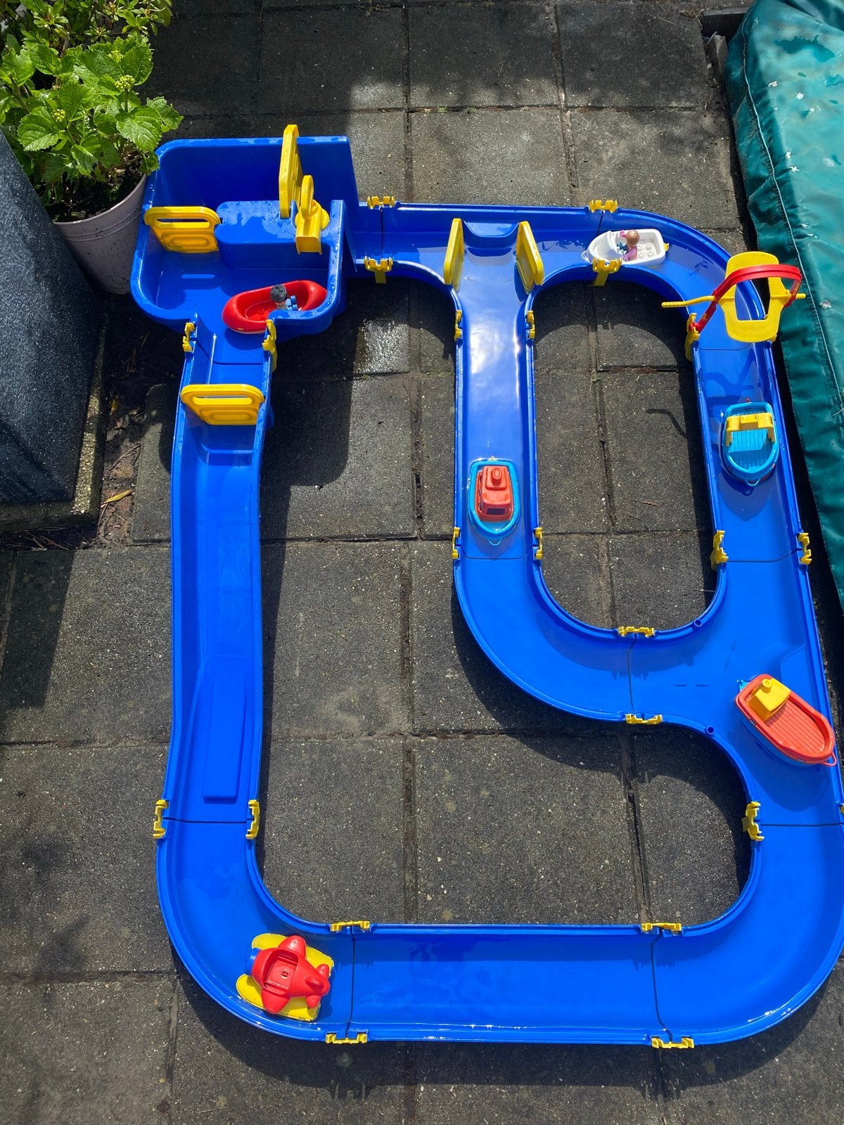 AquaPlay waterbaan met bootjes en figuren, Kinderen en Baby's, Speelgoed | Buiten | Los speelgoed, Ophalen, Gebruikt