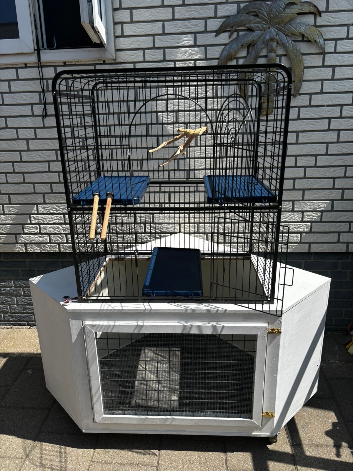 Zelf gemaakte Kooi/hok voor knaagdieren, 110 cm of meer, Zo goed als nieuw, Hok, Ophalen