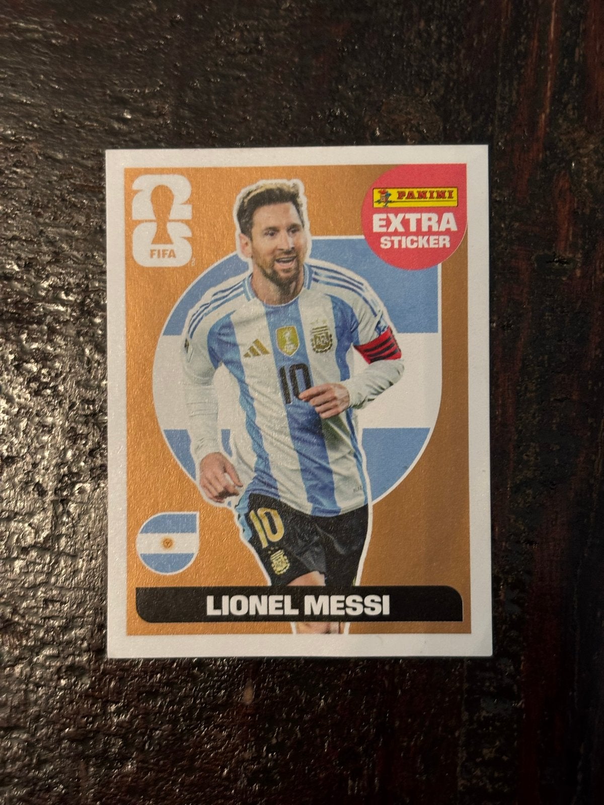 Panini Extra Sticker Lionel Messi Brons, Verzenden, Nieuw, Sport