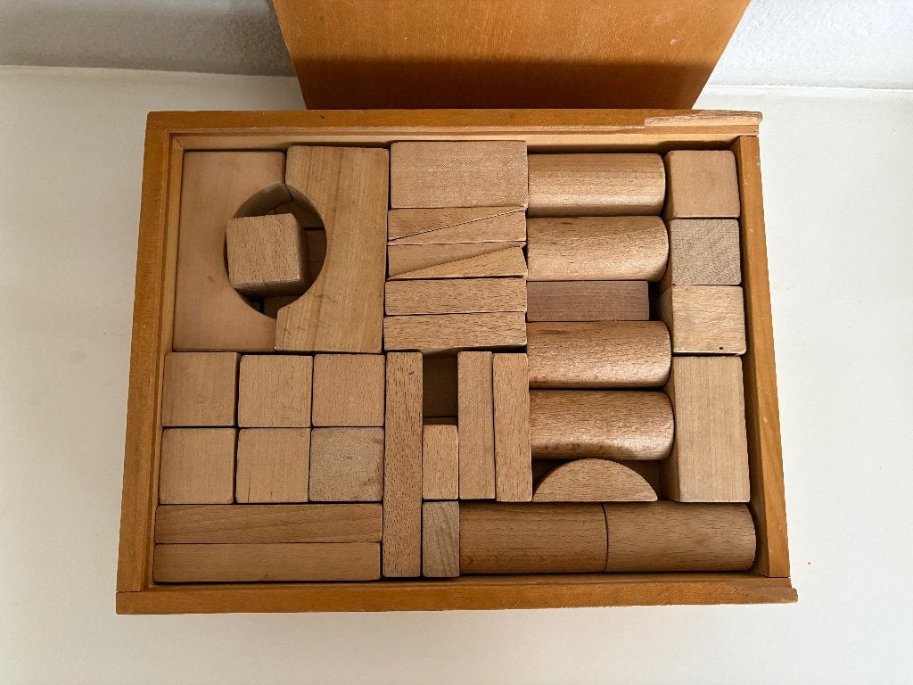 VINTAGE OA: HOUTEN BLOKKEN ......., Ophalen of Verzenden