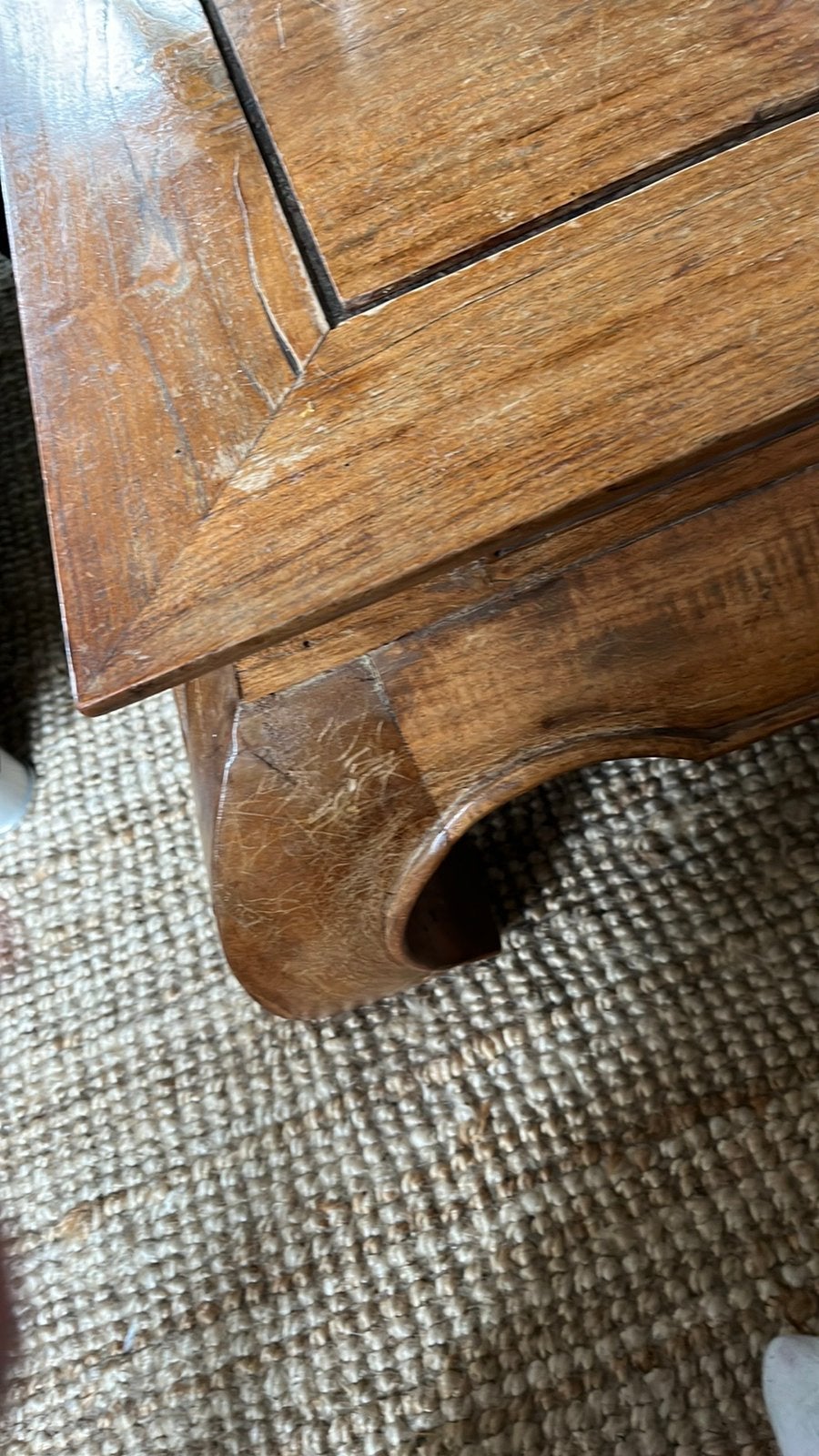Opium salontafel 100cmx100cm teakhout, Ophalen, Gebruikt, 100 tot 150 cm, 50 tot 100 cm