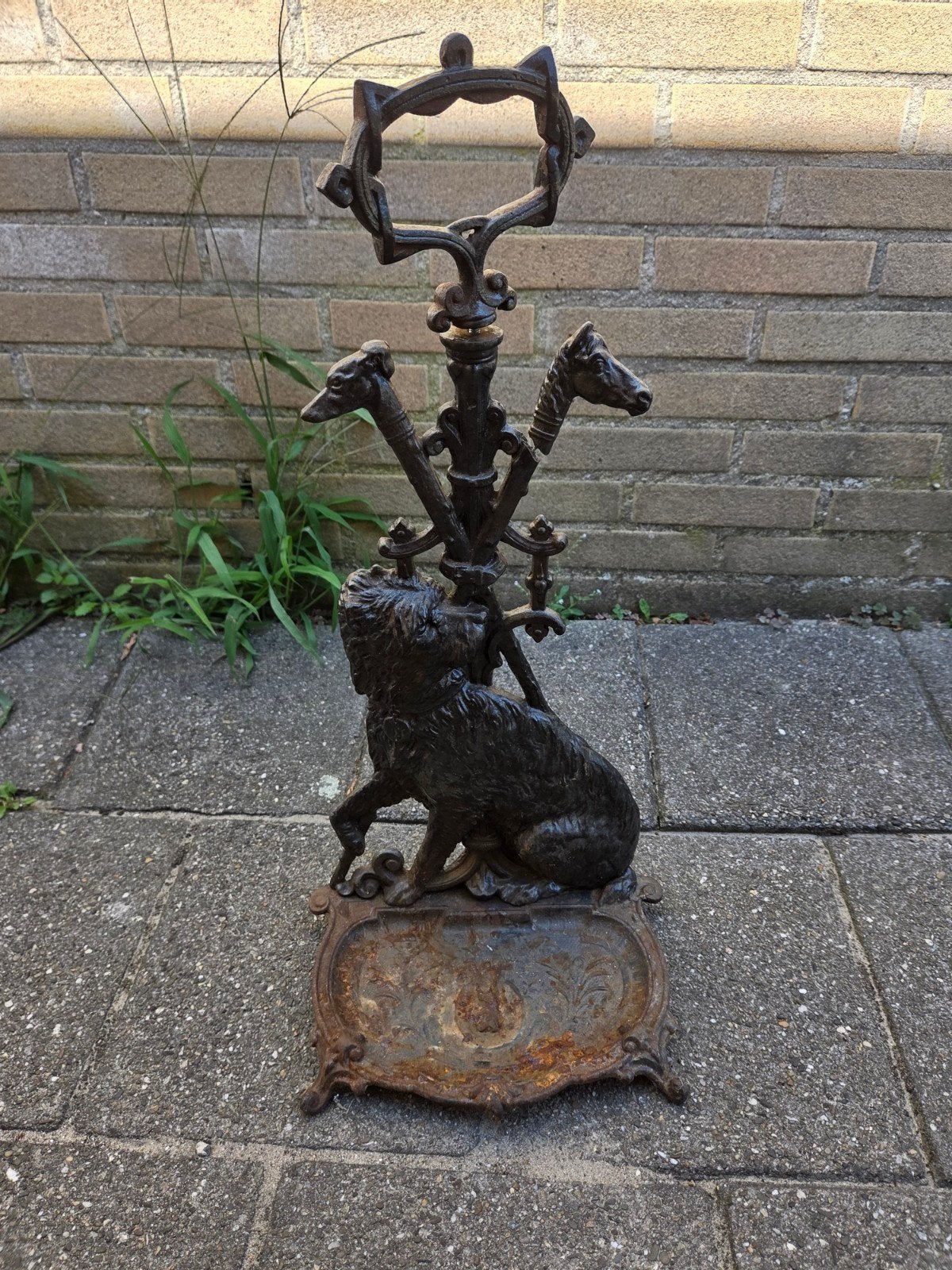 Victoriaanse gietijzeren wandelstokken standaard, Ophalen of Verzenden