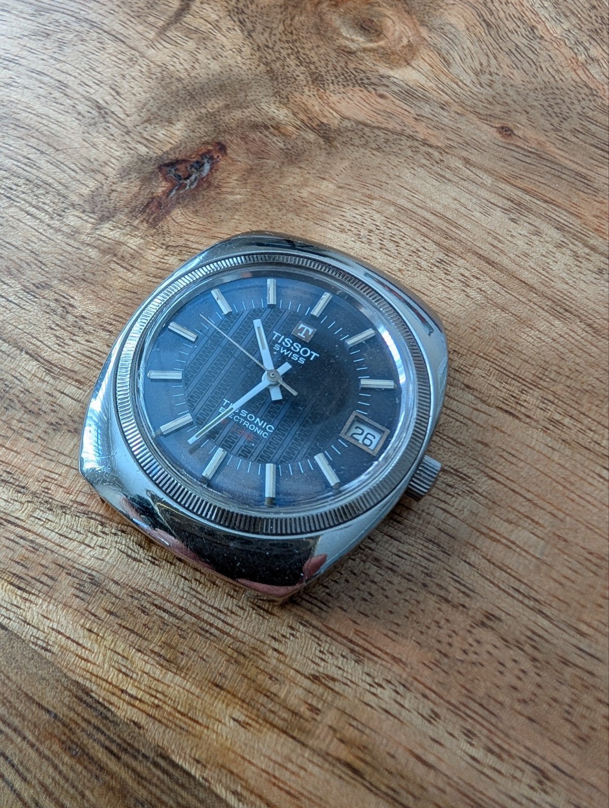 Tissot tissonic electronic f300 (esa 9162), Sieraden, Tassen en Uiterlijk, Horloges | Antiek, Ophalen of Verzenden, Staal, Tissot
