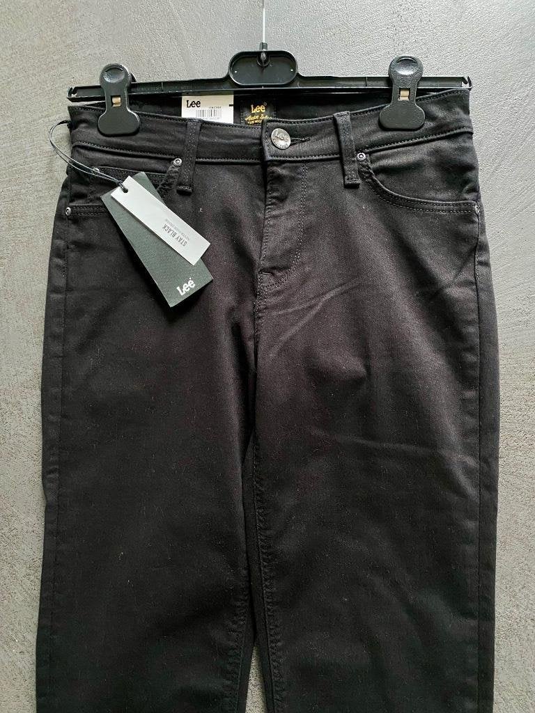 J511 Nieuw Lee: maat 27=S jeans spijkerbroek zwart broek L34, Zwart, Nieuw, Ophalen of Verzenden, Lee