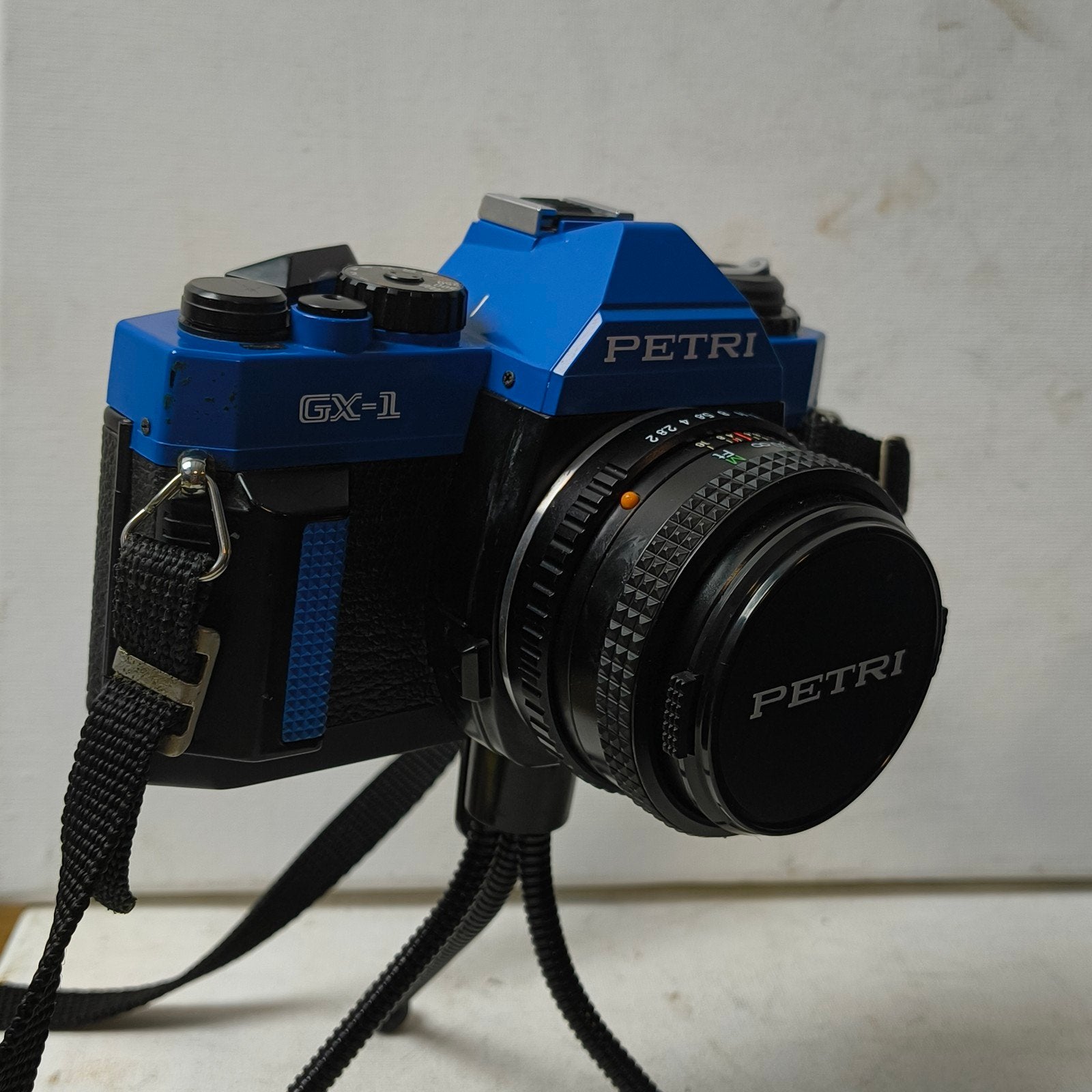 Vintage Petri GX-1 Spiegelreflexcamera Blauw!, Ophalen of Verzenden, Spiegelreflex, Overige Merken