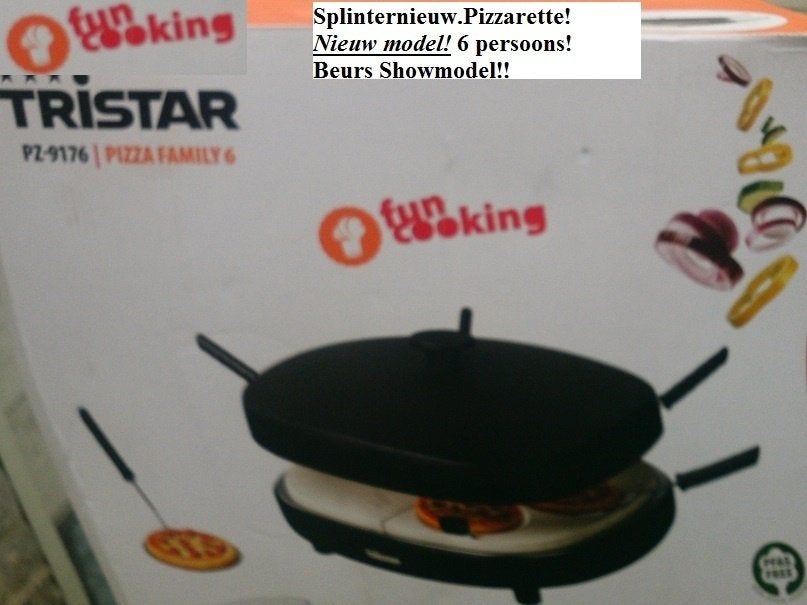 Nieuw.Pizzarette.(6) persoons.Merk.Tristar.Pizza Family., Ophalen of Verzenden, Nieuw