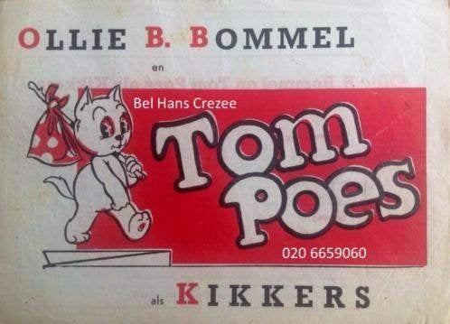 gezocht ollie b bommel en tom poes als kikkers chris hofland, Gelezen, Folder, Marten Toonder, Ophalen of Verzenden