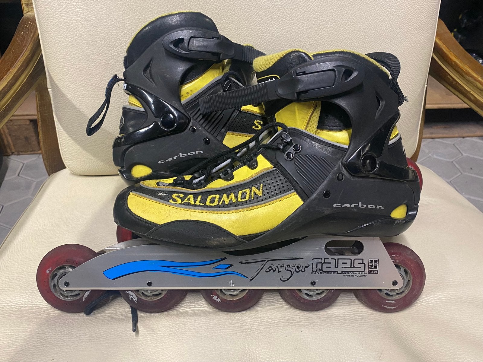 Salomon Raps skeelers maat 44, Gebruikt, Inline skates 5 wielen, Salomon, Ophalen of Verzenden