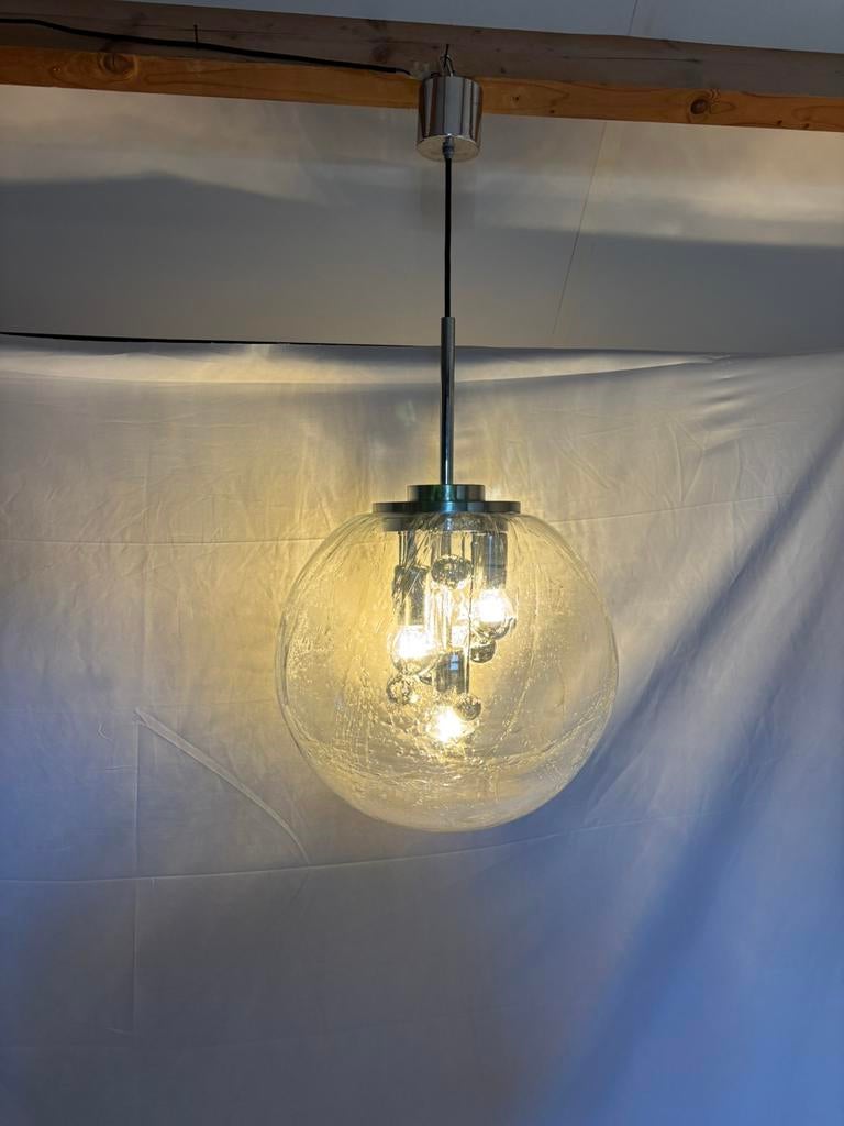 Vintage Big Ball Doria Leuchten "Sputnik" hanglamp ‘60/’70, Ophalen, Gebruikt, Minder dan 50 cm
