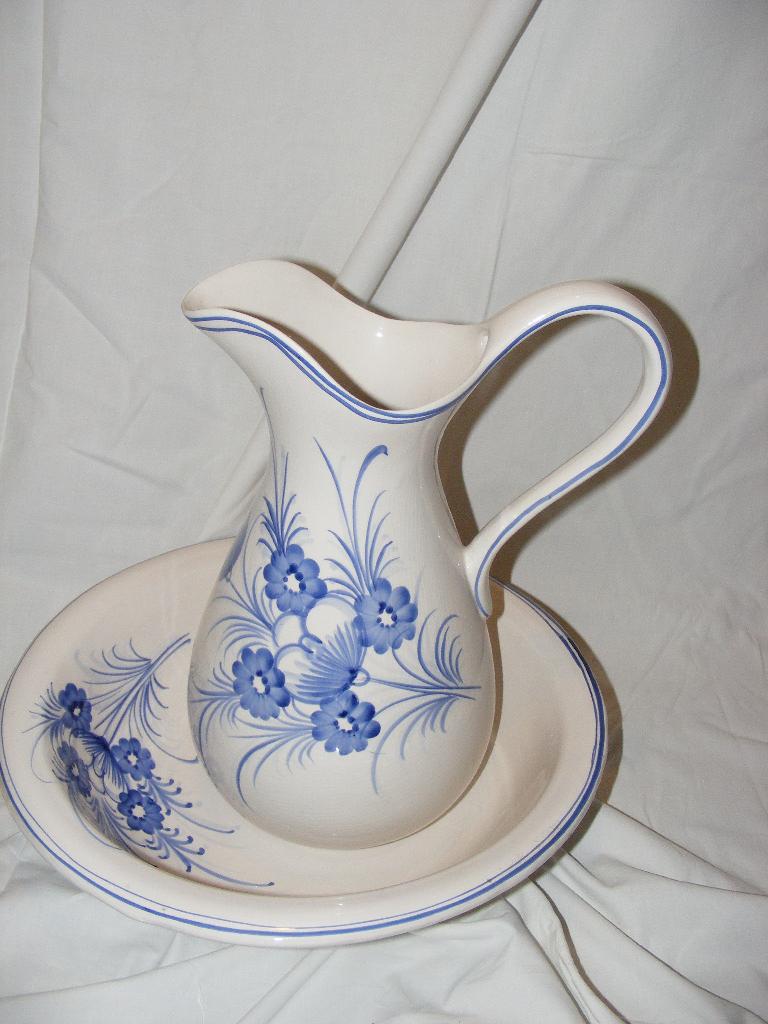 Lampetstel, blauw wit, Antiek en Kunst, Ophalen of Verzenden