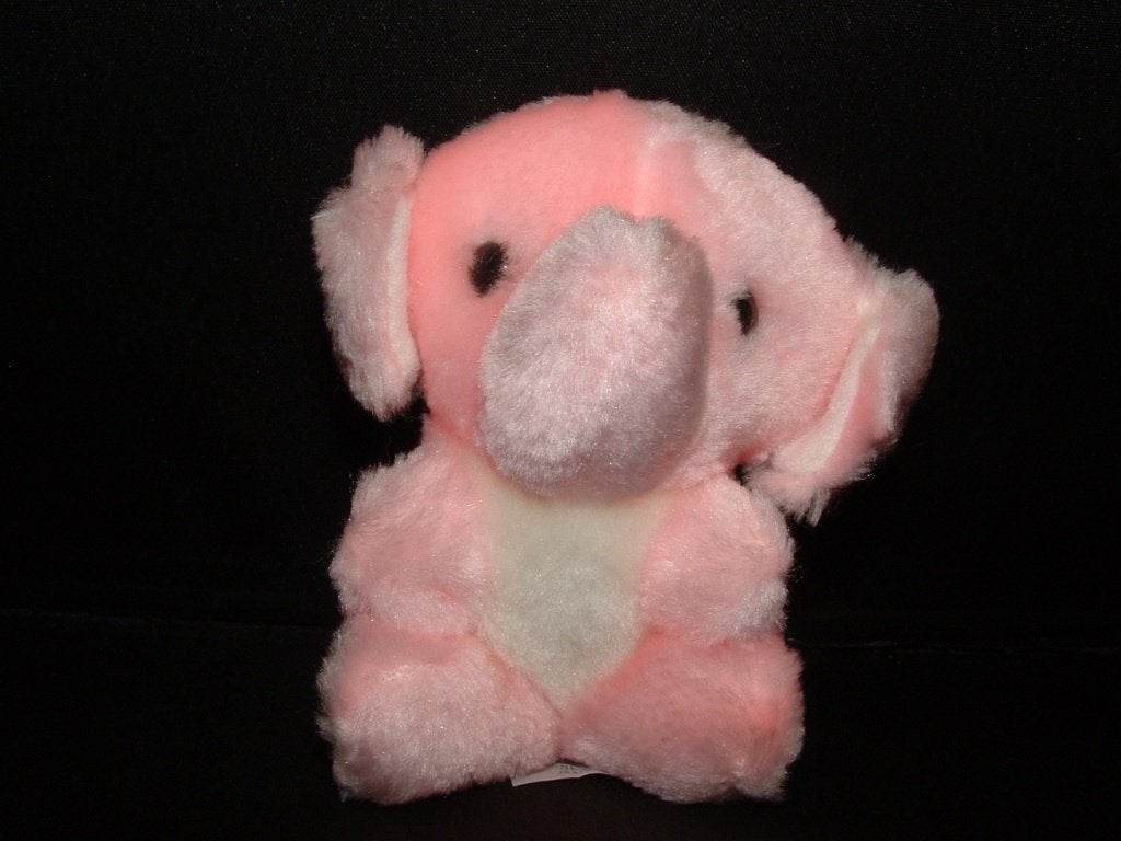 DOBBELMAN OLIFANT PLUCHE ROZE/WIT MET VELOURS WITTE, Ophalen of Verzenden, Nieuw, Overige typen