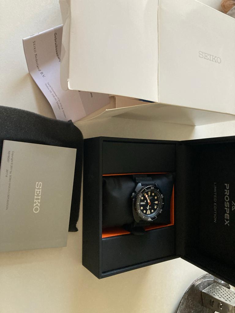 Seiko Prospex SRPC49K1 Limited Edition 'Black Series' Duiker, Ophalen, Seiko, Staal, Polshorloge