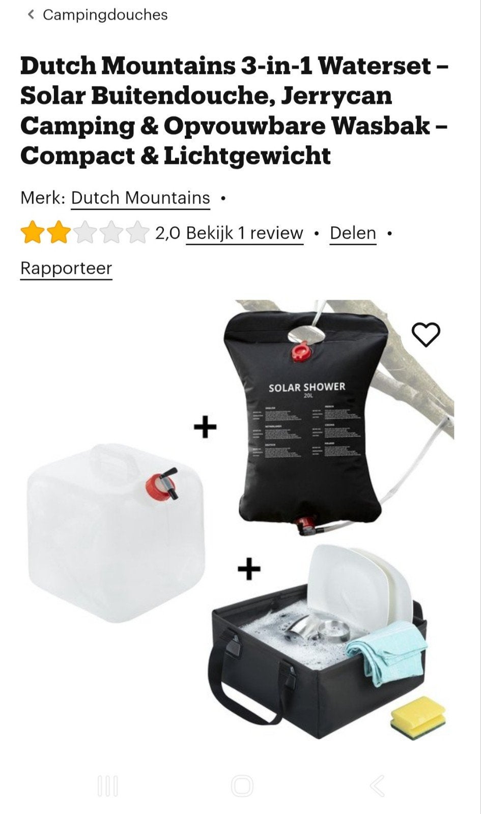 Nieuw in Doos. Dutch Mountains 3-in-1 Waterset., Ophalen of Verzenden, Nieuw