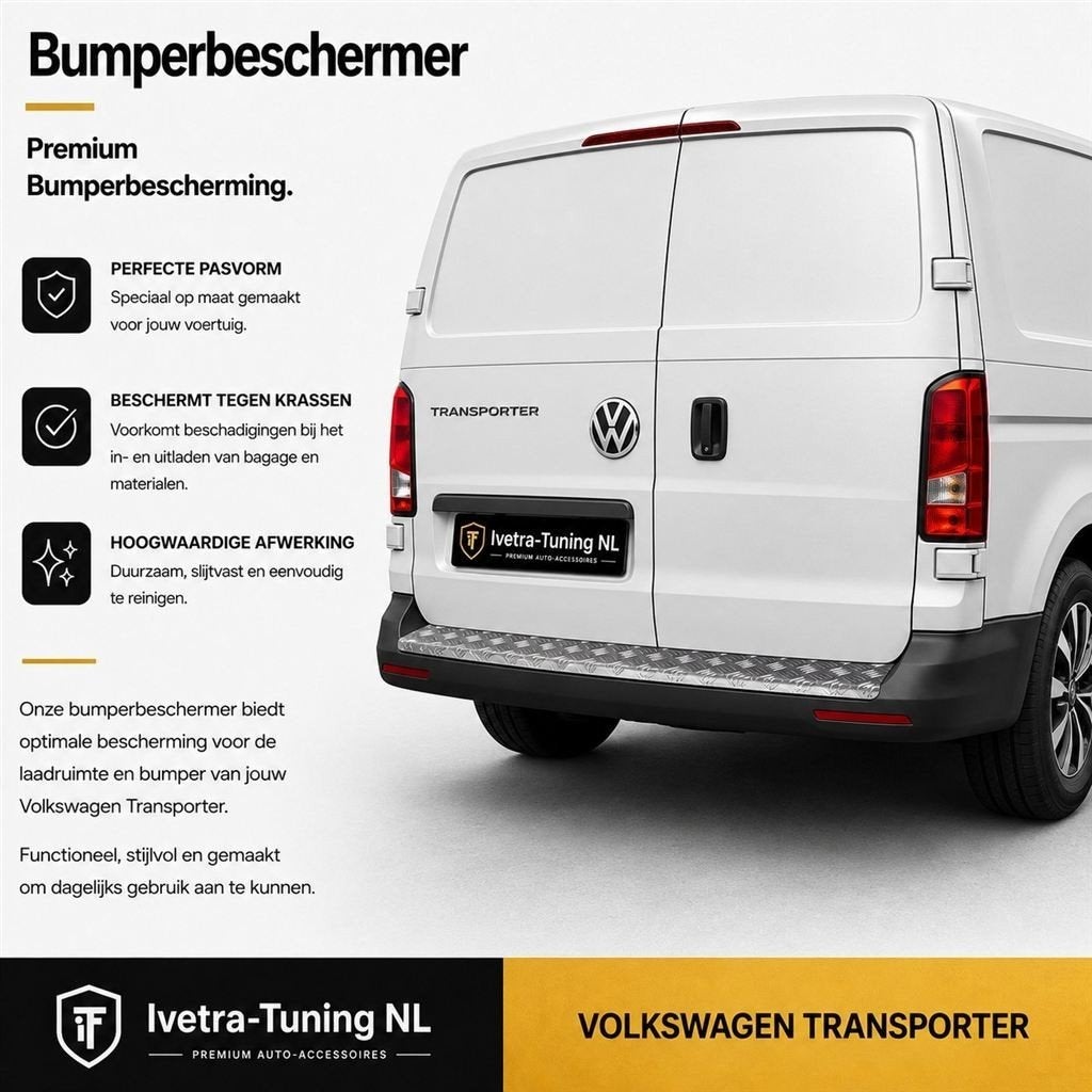 Volkswagen Transporter Bumperbeschermer Aluminium, Verzenden, Ivetra-Tuning NL, Info@ivetra-tuning.nl | www.ivetra-tuning.nl, Huissen