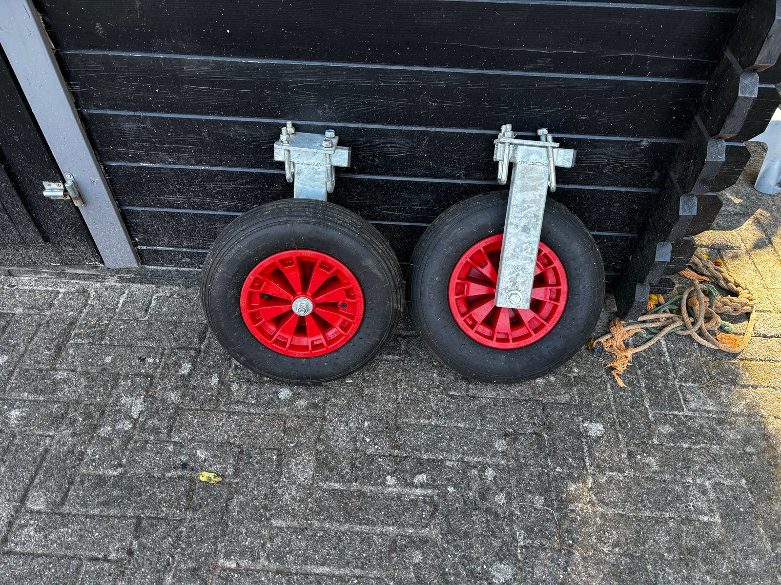 Centreerdet / boeggeleider luchtband 300-4 – rode velg, Ophalen of Verzenden, Gebruikt, Overige typen