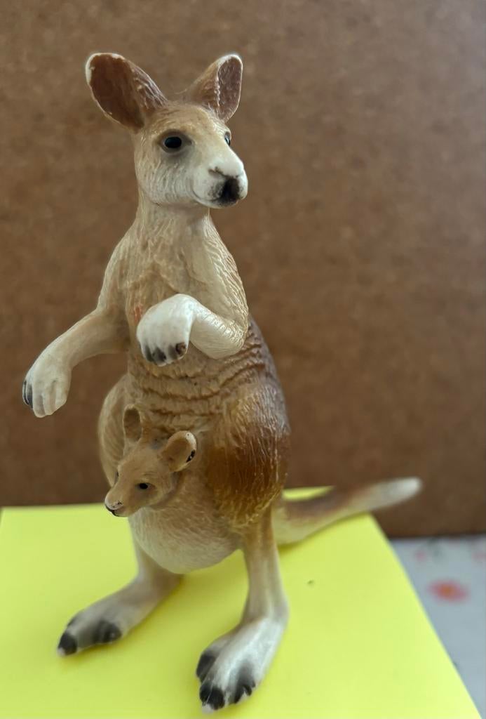 Schleich Kangoeroe met jong 14756, Ophalen of Verzenden, Gebruikt