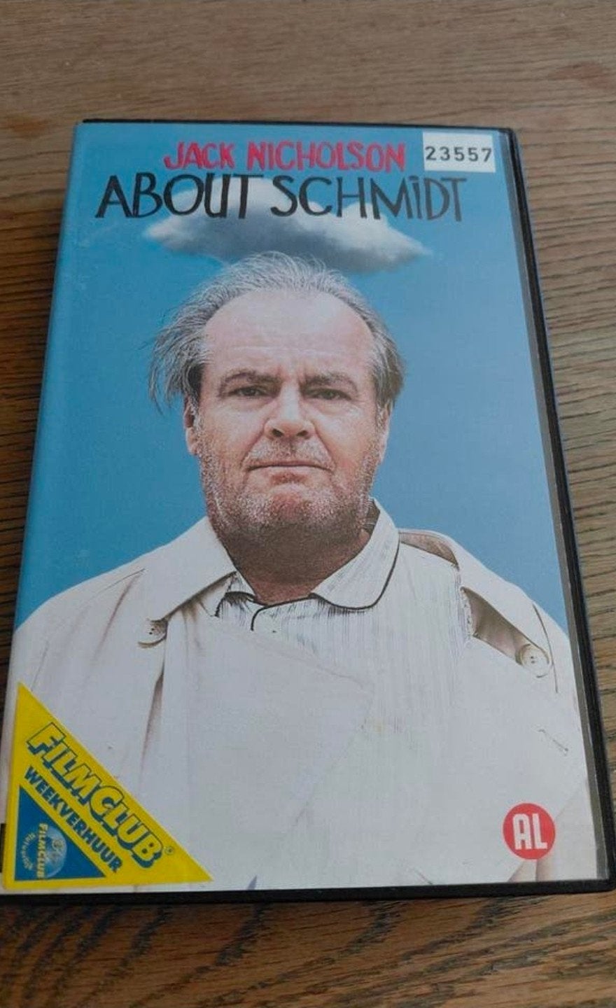 About Schmidt Ex-Rental VHS FilmClub Jack Nicholson, Alle leeftijden, Ophalen of Verzenden, Gebruikt, VHS