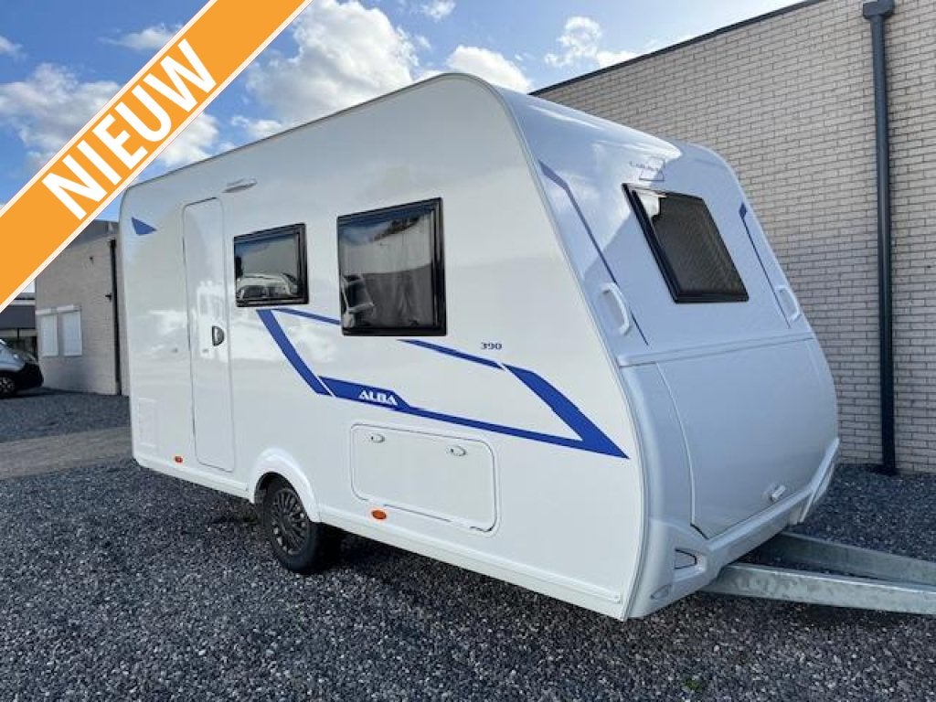Caravelair Alba 390 Te Huur, Caravans en Kamperen, Caravans, Schokbreker, Bedrijf, Treinzit, 4 tot 5 meter