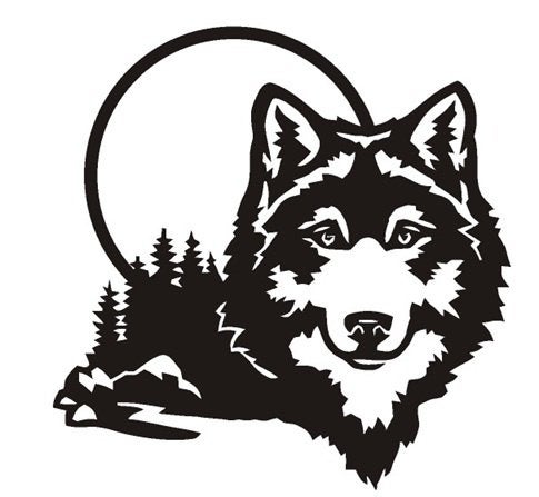 camper caravan bus sticker lone wolf, Caravans en Kamperen, The River House, Info@theriverhouse.nl, Nieuw, Ophalen of Verzenden