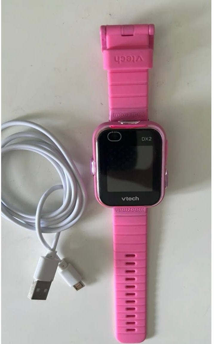 Roze Vtech KidiZoom Smartwatch DX2 voor meisjes met oplader, Ophalen, Gebruikt, 6 jaar of ouder