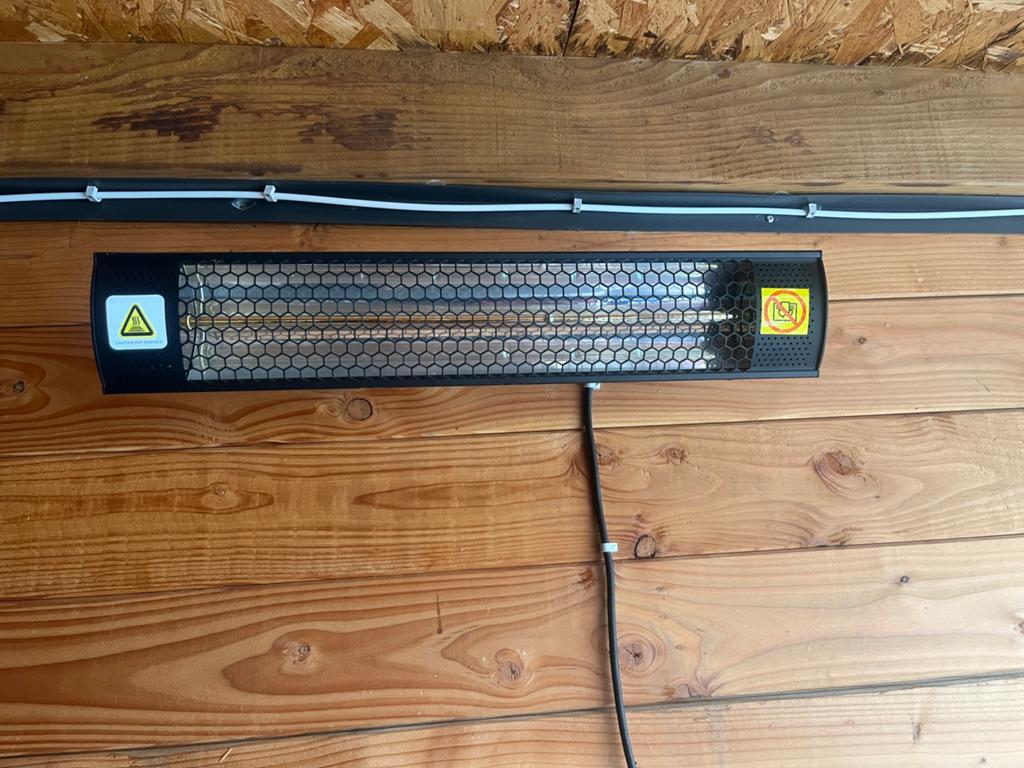 El.terrasverwarmer, Tuin en Terras, Terrasverwarmers, Ophalen of Verzenden, Zo goed als nieuw, Elektrisch
