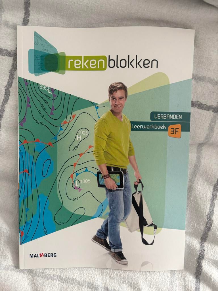Rekenblokken Verbanden Leerwerkboek 3F Malmberg, Ophalen of Verzenden, Zo goed als nieuw, Overige niveaus, Wiskunde A
